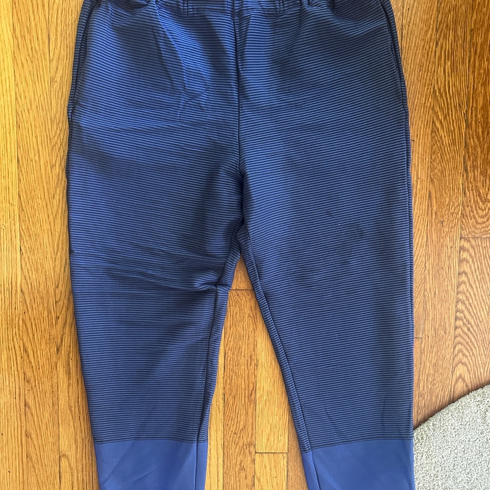 Issey Miyake Blue Straight Leg Pants